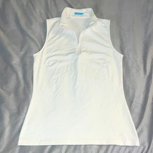 J. McLaughlin Half Zip Sleeveless Top